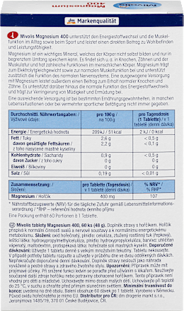 Magnesium 400 tabletten 60 stuks, 48 ​​g
