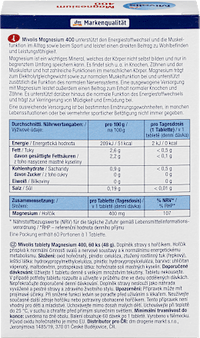 Magnesium 400 tabletten 60 stuks, 48 ​​g
