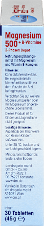 Magnesium 500 + B-vitamines 2-fasen depottabletten 30 stuks, 45 g