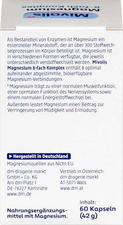 Magnesium 8-fach Komplex Kapseln 60 St, 42 g