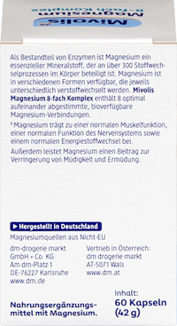 Magnesium 8-fach Komplex Kapseln 60 St, 42 g