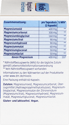 Magnesium 8-fach Komplex Kapseln 60 St, 42 g