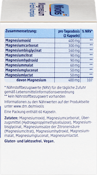 Magnesium 8-fach Komplex Kapseln 60 St, 42 g