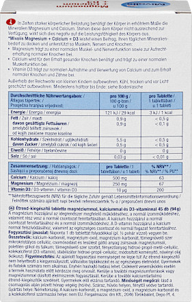 Magnesium + Calcium + D3 tabletten 45 stuks, 94 g