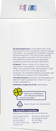Mivolis Magnesium Citrat 400 Granulat Sticks 20 St, 120 g