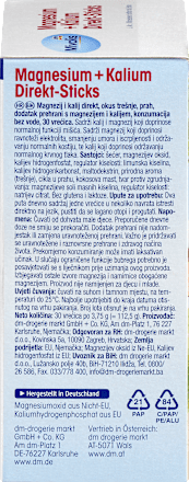 Magnesium + Kalium Direkt-Sticks 30 St, 112,5 g Mivolis