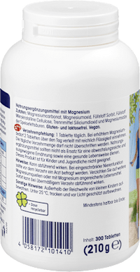 Magnesium, tabletten 300 stuks, 210 g
