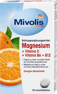 Magnesium + Vitamine C + Vitamine B6 + B12 Zuigtabletten 30 stuks, 45 g
