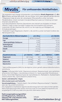 Magnesium + Vitamin C + Vitamin B6 + B12 Lutschtabletten 30 St, 45 g