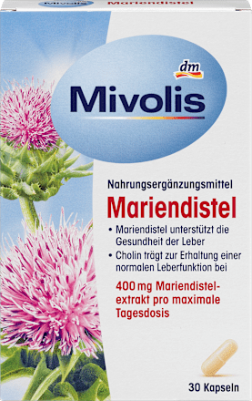 Mariendistel Kapseln 30 St, 16 g Mivolis