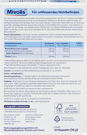 Mariendistel Kapseln 30 St, 16 g