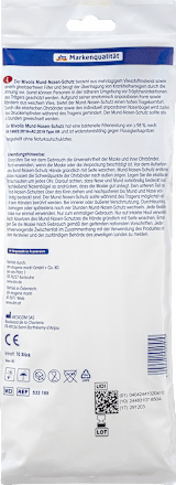 Medizinische Mundschutzmaske für Erwachsene, 10 St