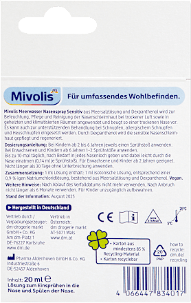 Meerwasser Nasenspray Sensitiv, 20 ml