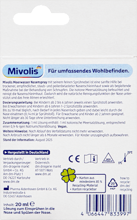 Meerwasser Nasenspray, 20 ml