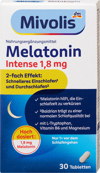 Mivolis Melatonin Intense 1,8 mg Tabletten 30 St, 38 g