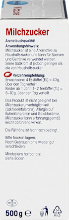 Lactose, 0,5 kg