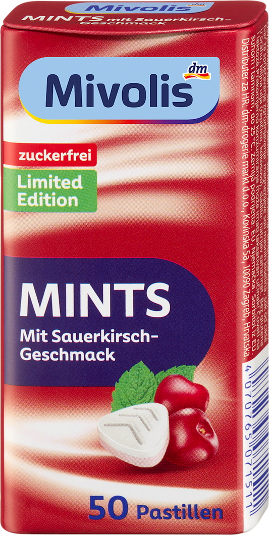 Mivolis Mints Cerise acidulée, 35 g