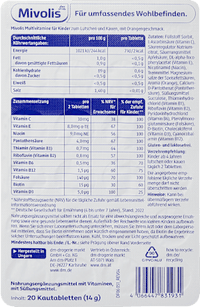 Multivitamine für Kinder Kautabletten 20 St, 14 g
