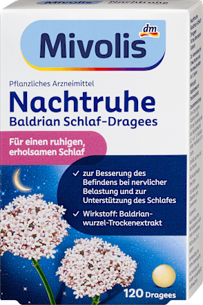 Nachtruhe Baldrian Schlaf-Dragees, 120 St