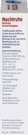 Valeriaan slaaptabletten voor de nacht, 120 stuks