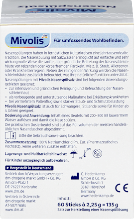 Nasenspülsalz 60 Sticks, 135 g