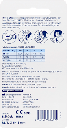 Ohrstöpsel, 8 St