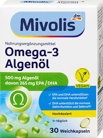 Omega-3 Algenöl Kapseln 30 St, 21,6 g