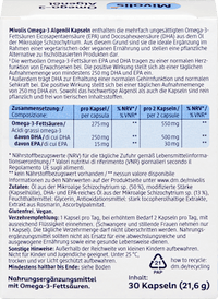 Omega-3 Algenöl Kapseln 30 St, 21,6 g
