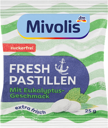 Pastillen, Fresh Euykalyptus, zuckerfrei, 25 g