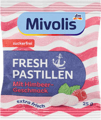 Pastillen, Fresh Himbeere, zuckerfrei, 25 g