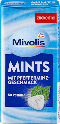 Pastilles, Mints Pepermunt, suikervrij, 35 g