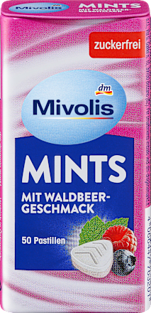 Mivolis Pastilles, Mints Wild Berry, suikervrij, 35 g