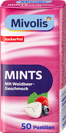 Pastillen, Mints Waldbeere, zuckerfrei, 35 g
