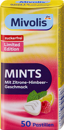 Pastillen, Mints Zitrone-Himbeere, zuckerfrei, 35 g