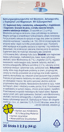 Kruidenmelatonine drinkgranulaat 20 stuks, 44 g