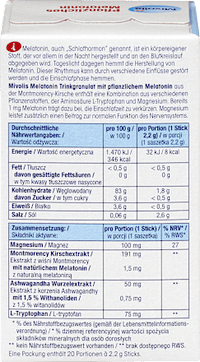 Pflanzliches Melatonin Trinkgranulat 20 St, 44 g