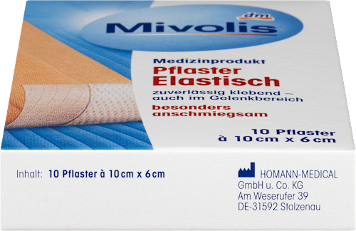 Elastische pleister 10 cm x 6 cm, 1 m