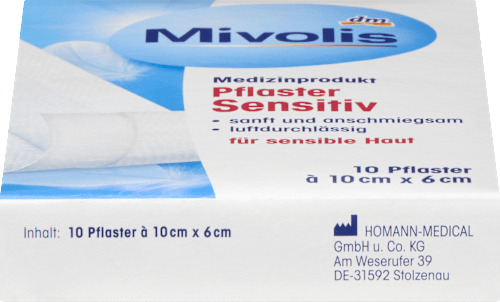 Gips Gevoelig 10 cm x 6 cm, 1 m