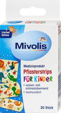 Pflasterstrips für Kinder Tiermotive, 20 St