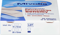 Gipsstrips gevoelig, 20 stuks