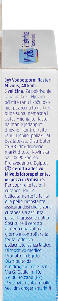 Mivolis Pflasterstrips Wasserabweisend, 40 St