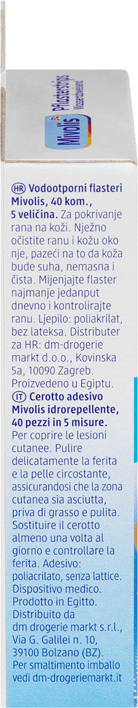 Mivolis Pflasterstrips Wasserabweisend, 40 St