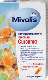 Premium Curcuma Capsules, 30 stuks, 19 g