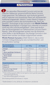 Premium Curcuma Capsules, 30 stuks, 19 g