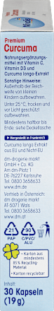 Premium Curcuma Capsules, 30 stuks, 19 g