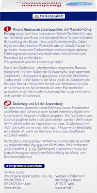 Hoestpastilles met Manuka honing vulling, 24 stuks