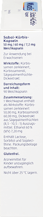 Sabal Kürbis Kapseln, 90 St