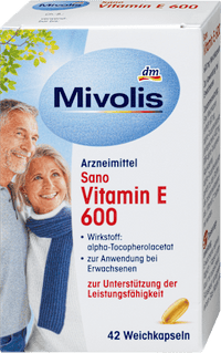 Sano Vitamine E 600, zachte capsules, 42 stuks
