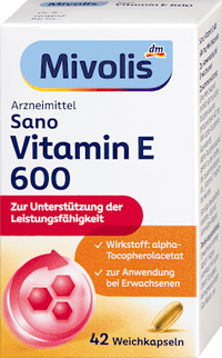 Sano Vitamin E 600, Weichkapseln, 42 St