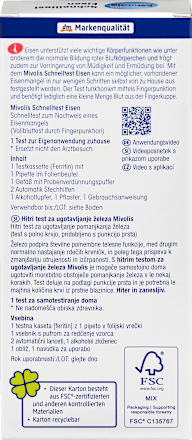 Mivolis Snelle ijzertest, 1 applicatie, 1 stuk